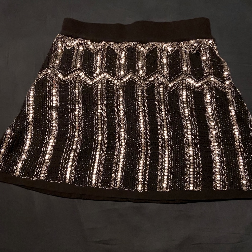 Alluring sequined mini skirt